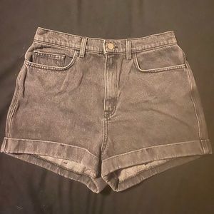 Grey denim American apparel jean shorts